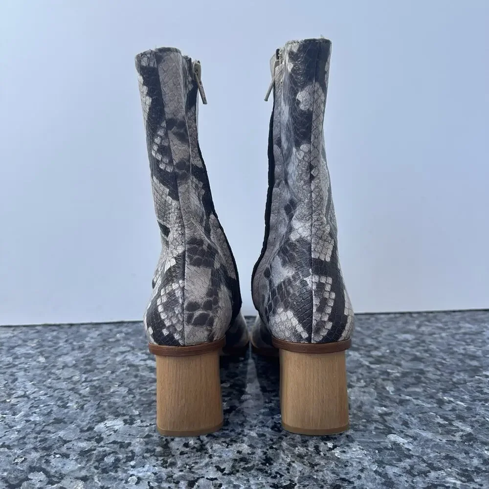 Paloma Wool Snakeskin Leather Emilia Boots Size 37